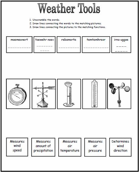 Homecourt Publishers Free Activity Weather Worksheet Weather