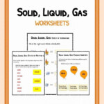 Identifying States Of Matter Solid Liquid Gas Worksheets 99Worksheets