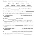 Image Result For Science Force And Motion Worksheets 6th Grade