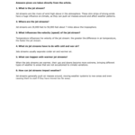 Jet Stream Student Worksheet Answer Key