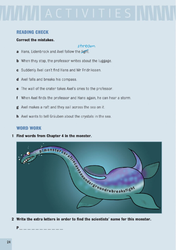 Journey To The Centre Of The Earth Activity For Primary