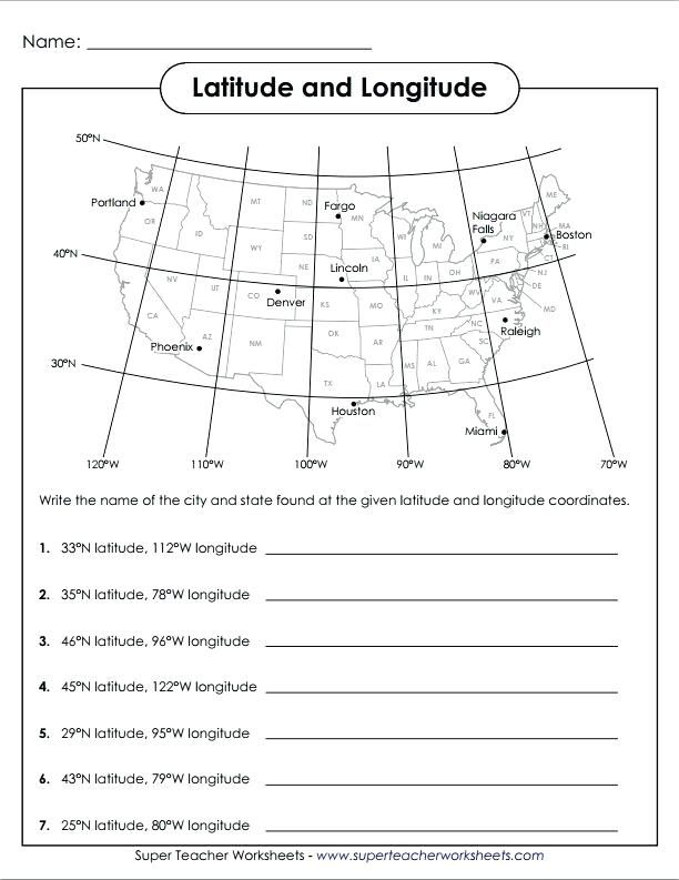 Latitude And Longitude Worksheet Kids History Geography Map Worksheets 