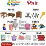 Materials And Examples Of Objects That Are Made From Them Go To Http