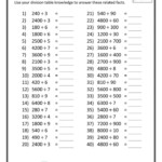 Math Printable Worksheets For 4th Grade Math Worksheets Math