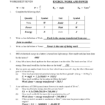 Mechanics Worksheet 7 Answers