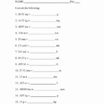 Metric Conversion Worksheet Answers Printable Worksheet Template