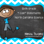 NC Sixth Grade Science I Can Posters Sixth Grade Science Sixth