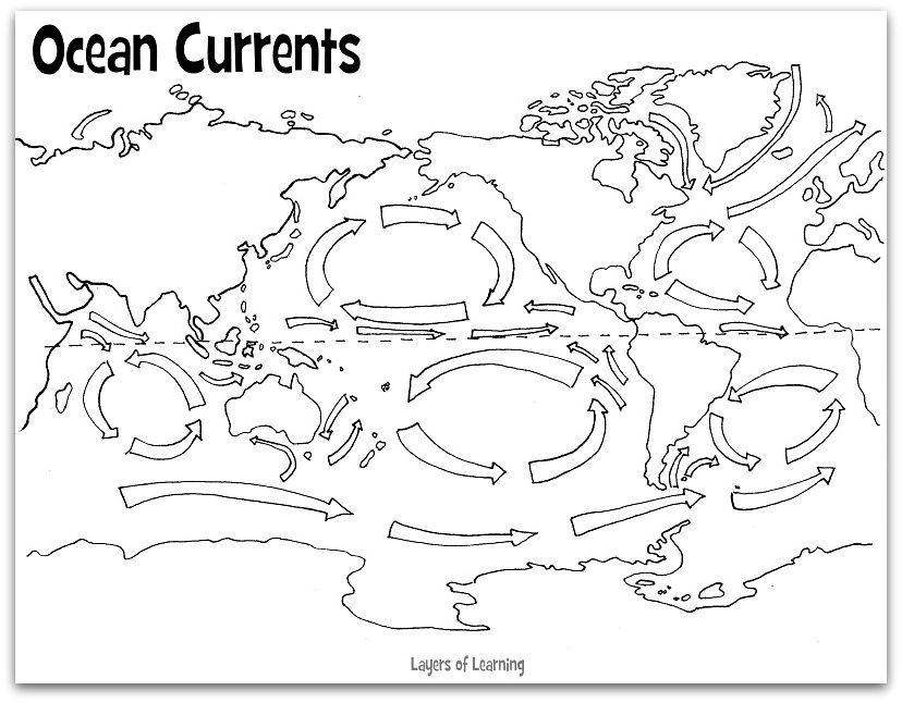 Ocean Currents Floor In A Bottle And Free Printables Layers Of 