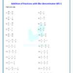 Online 6th Class Interactive Quiz Fractions Worksheets Tests Papers