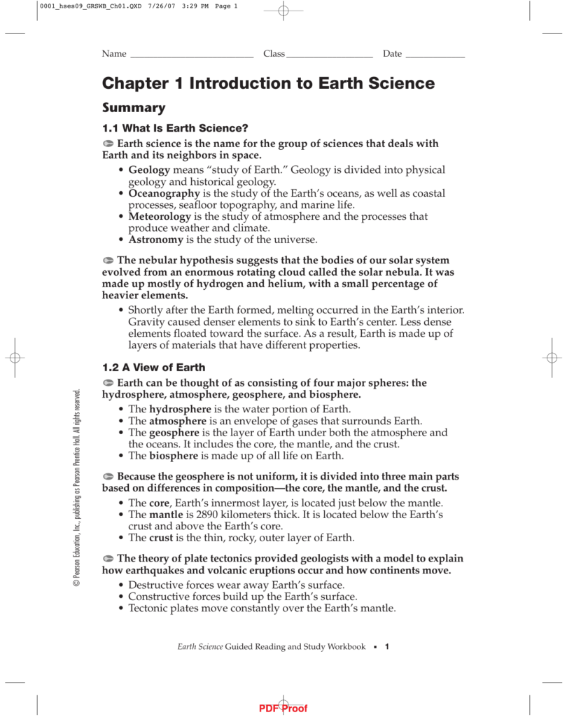 Pearson Education Earth Science Answer Key The Earth Images Revimage Org