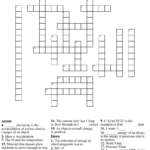 Physical Science Crossword WordMint