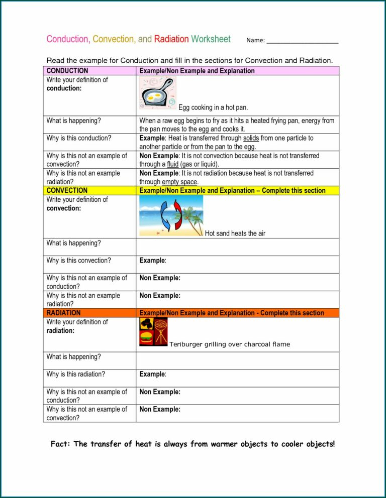 Physical Science Heat Energy Worksheet Worksheet Resume Examples