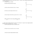 Physics 1C Worksheet 5 Velocity Acceleration Freefall Name 1