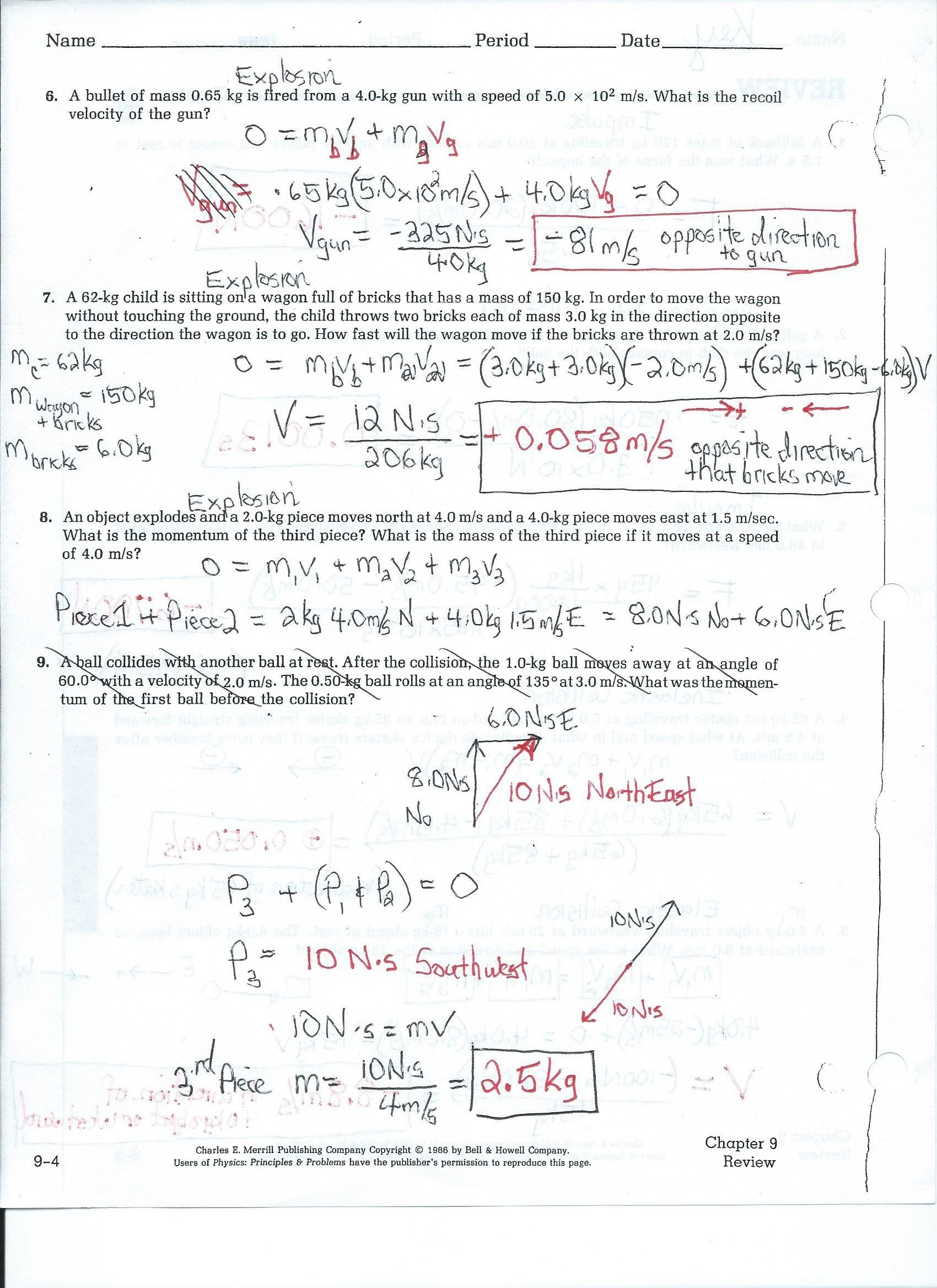 Physics Worksheet Answers Worksheetpedia