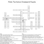 Plate Tectonics Crossword Puzzle Worksheet Answers Db excel