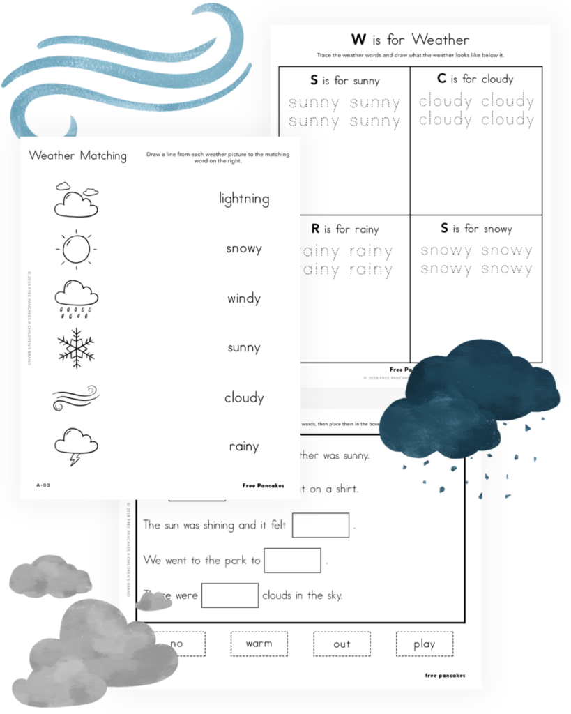 Printable Earth Science And Weather Activities For Children Preschool 