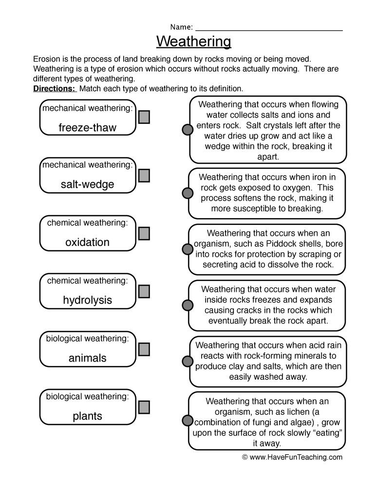 Rock Worksheets Have Fun Teaching