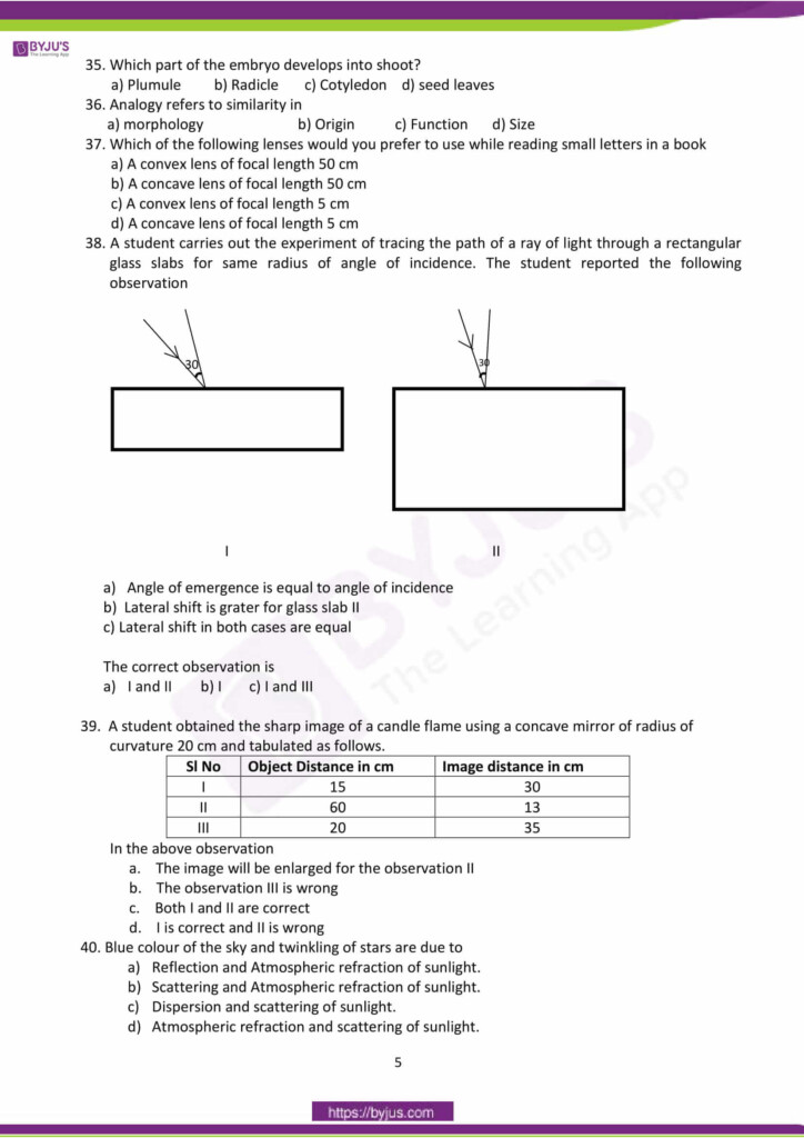 Science Class 10 Worksheet With Answers Grade 10 Math Worksheets And 
