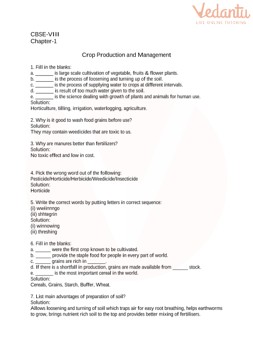 Science Worksheet For Class 8 A Worksheet Blog