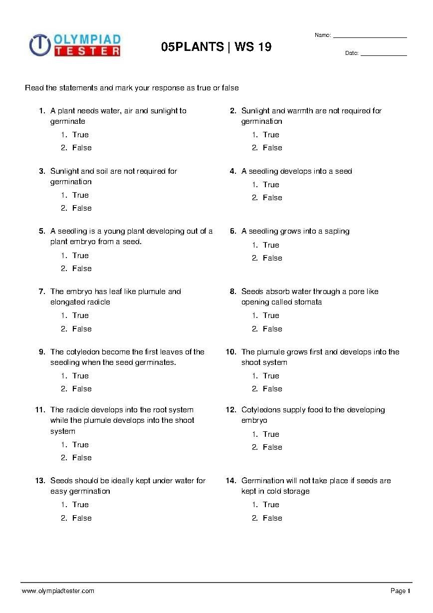 Science Worksheets For Grade 5 Plants Thekidsworksheet