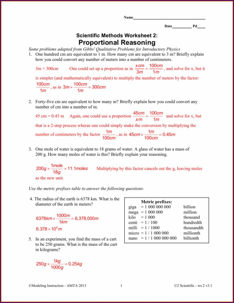 Scientific Method Story Worksheet Analyzing The Elements Of A 