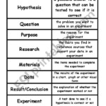 Scientific Method Vocabulary Matching Game ESL Worksheet By Linwright1
