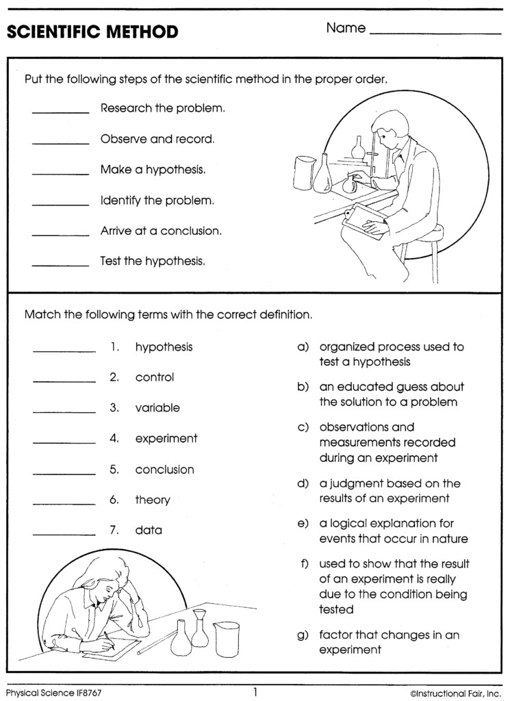 Scientific Method Worksheet Pdf Answers Kidsworksheetfun