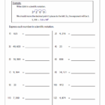 Scientific Notation Worksheets