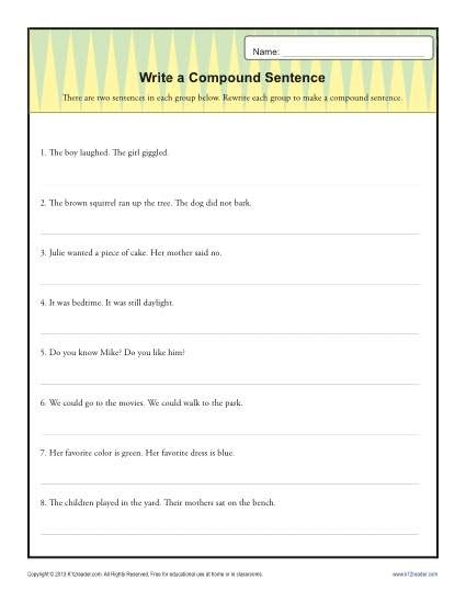 Sentence Structure Worksheets 7th Grade Worksheets Master