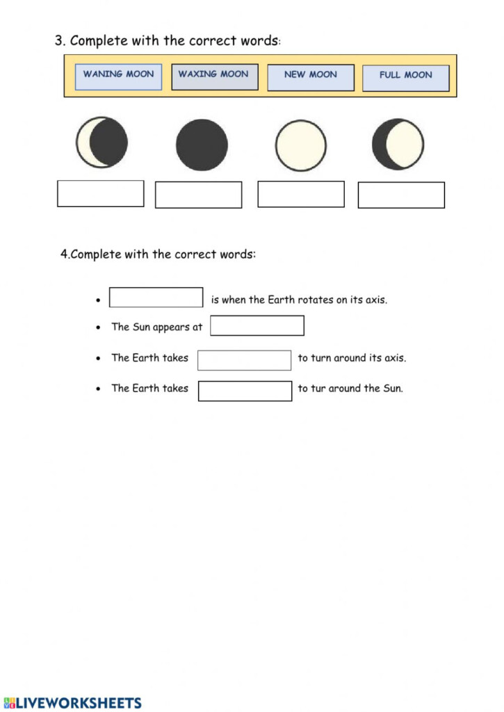 Solar System 2nd Grade Worksheet