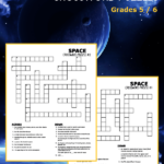 Space Themed Crossword Puzzles Grades 5 6