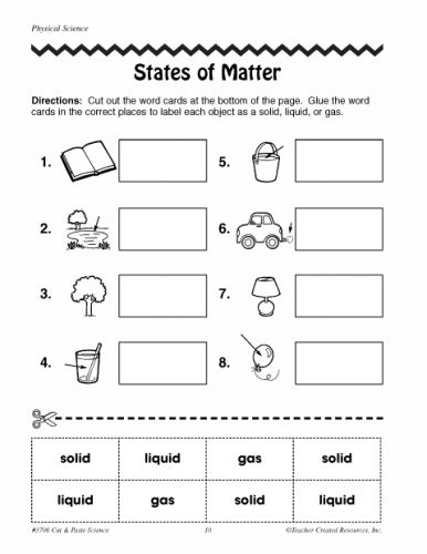 States Of Matter Worksheets 2nd Grade Matter Worksheets Matter