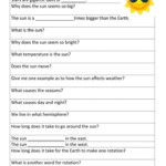 Sun And The Earth Interactive Worksheet Rotation Vs Revolution