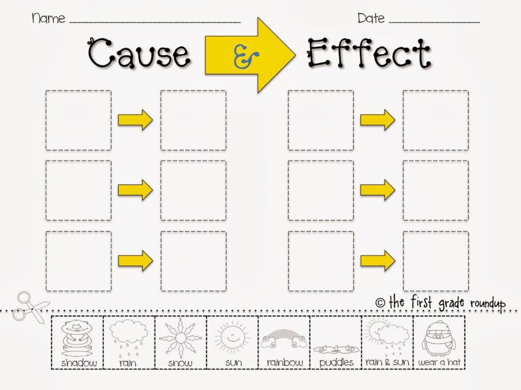 Teach Child How To Read 1st Grade Science Cause And Effect Worksheets