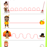 Thanksgiving Tracing Curves Worksheet Turtle Diary