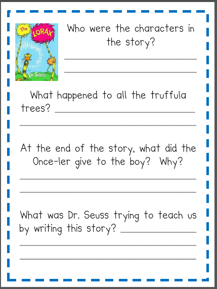 The Lorax Movie Questions Answer Key Home Student