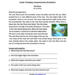 The River Third Grade Reading Worksheets Reading Comprehension