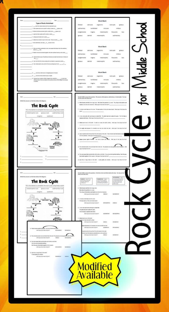These Earth Science Worksheets Cover Igneous Metamorphic And 