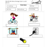 Types Of Energy Exercise Energy Forms 4th Grade Science School Subjects