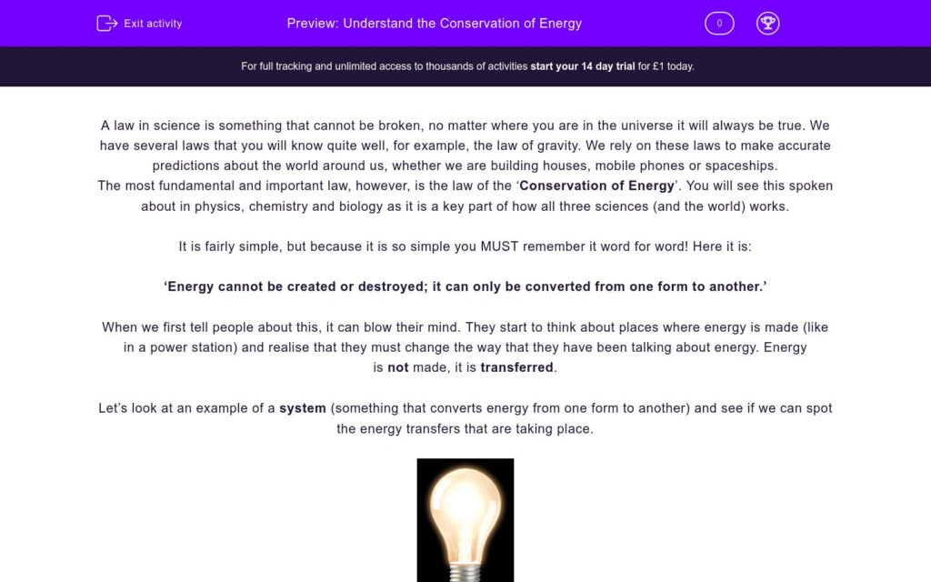 Understand The Conservation Of Energy Worksheet EdPlace