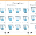 Volume And Capacity Differentiated Worksheet Year 3