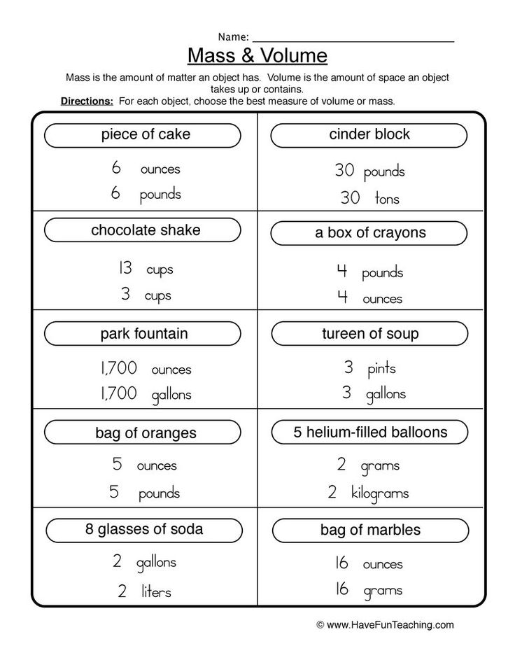 Volume Worksheets 5th Grade Science Volume Worksheets 5th Grade