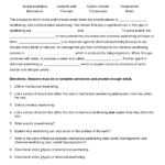 Weathering And Erosion Worksheets Weathering And Erosion Textbook