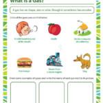 What Is A Gas Free Fun Science Worksheet For First Grade Fun