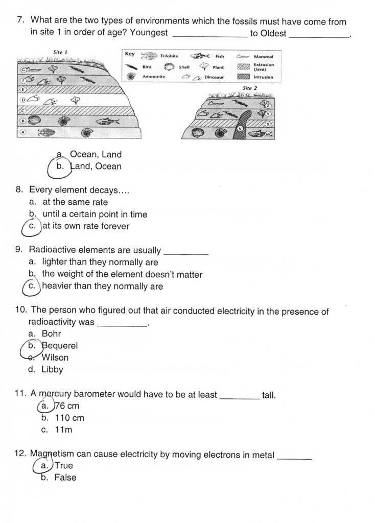 12 Earth Science Worksheet Answers Worksheeto