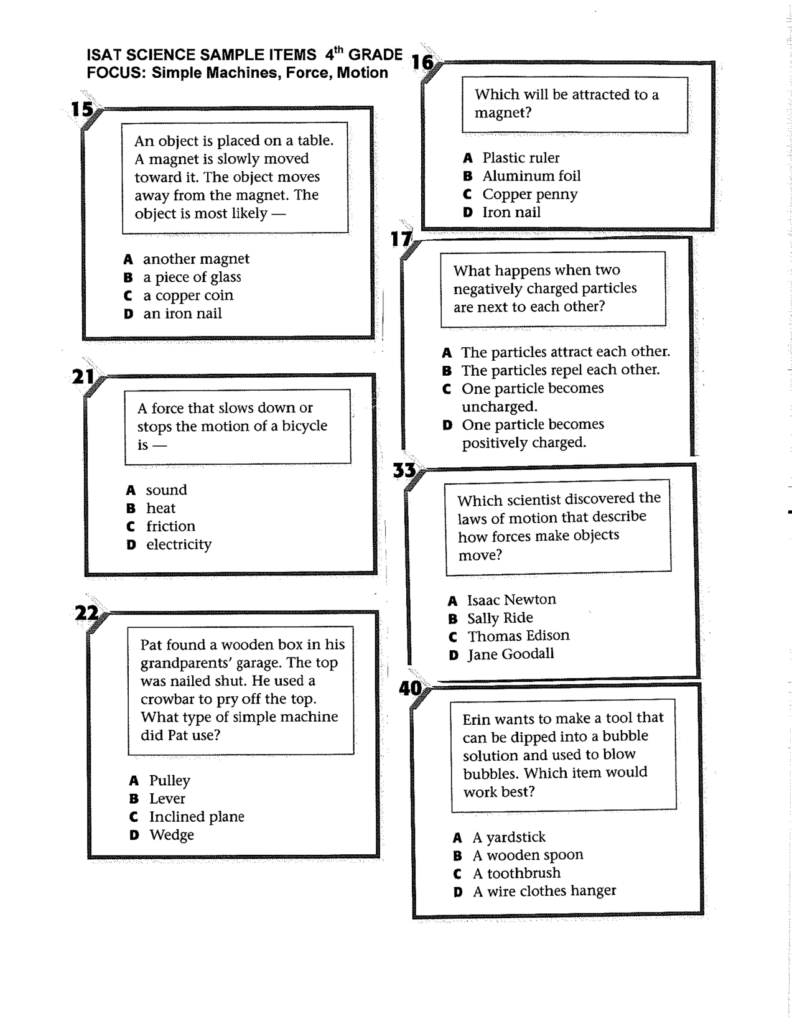 14 4th Grade Science Review Worksheet Worksheeto