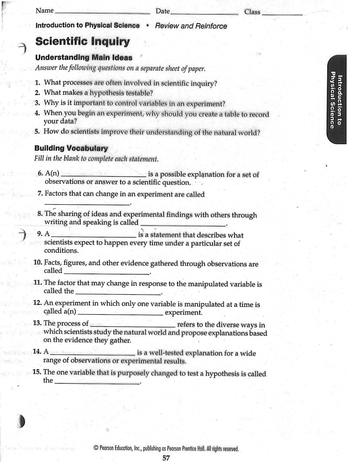 16 Grade 8 Physical Science Worksheets L For Lixia