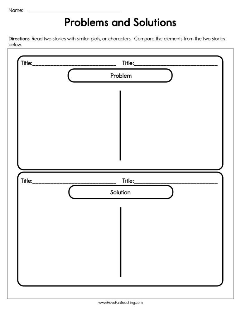 2022 Download Problem And Solution Worksheets WRKSHTS