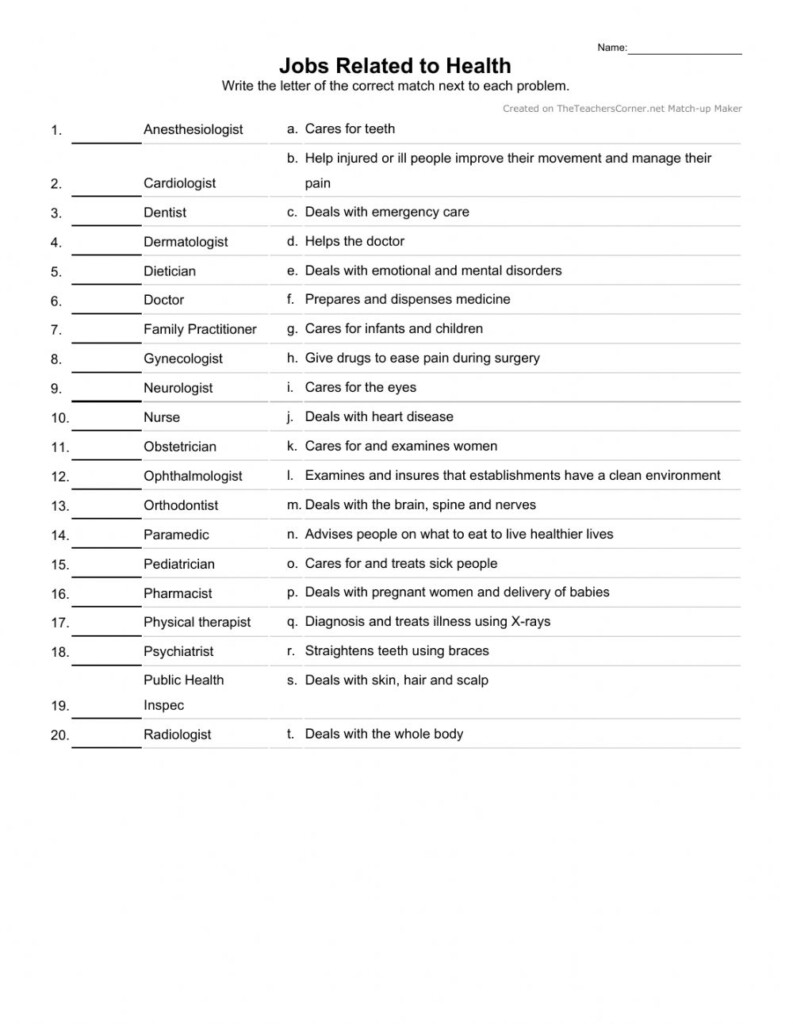 41 Lifetime Health Skills Worksheet Answers Worksheet Online