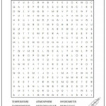 4th Grade Science And Weather Word Search Monster Word Search